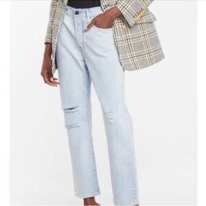 FRAME Le Original Howard Rips LOJ385 Straight Leg Distressed Jeans, Size 24 NEW